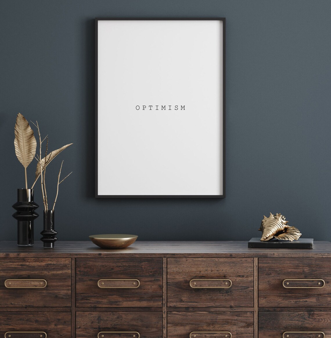Optimism Art Calligraphy Wall Art Quote Poster Typography Wall Art Motivational Home Decor Instant - Image 4