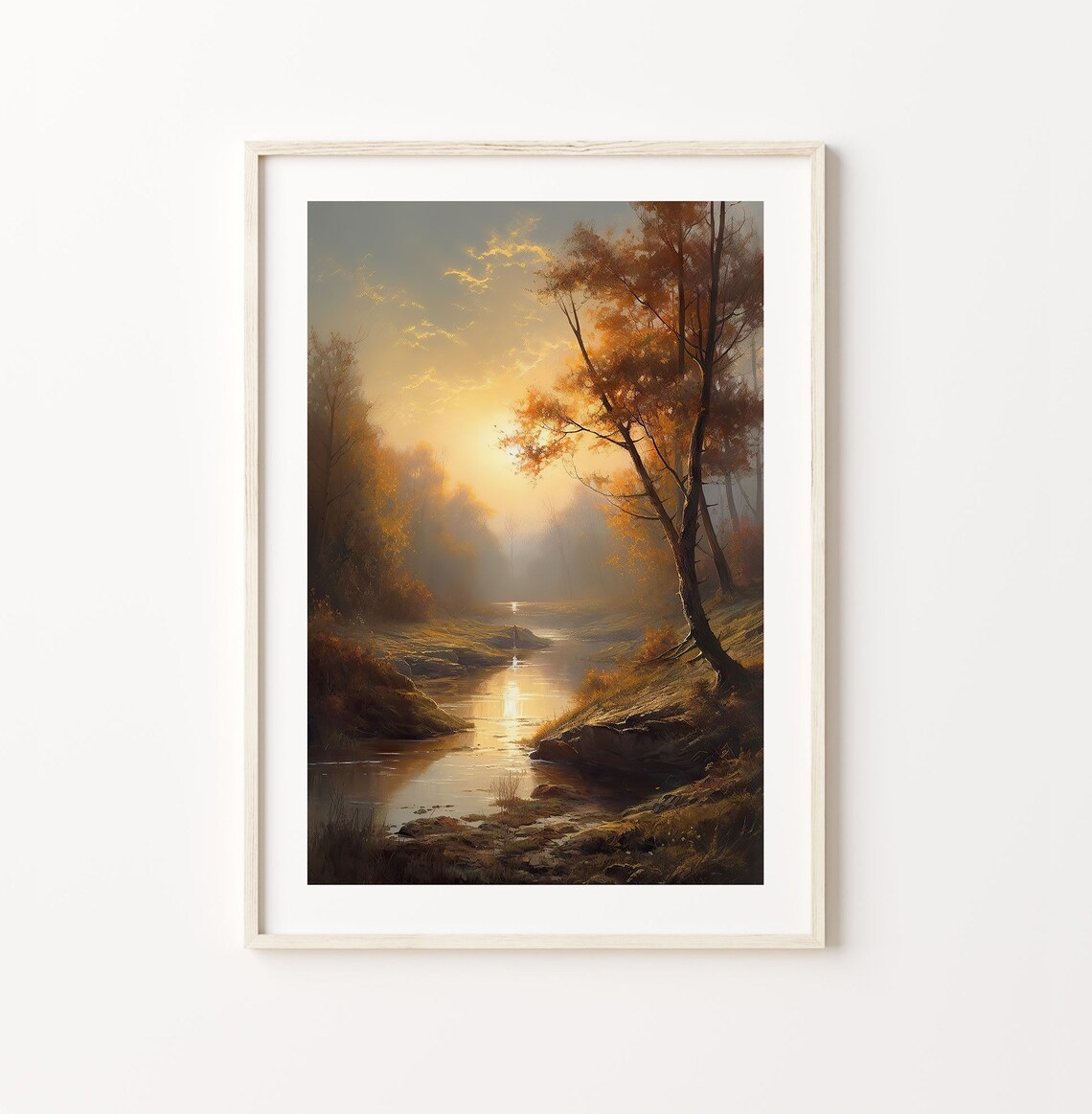 Captivating Landscape Painting, Realistic Fields And Forest