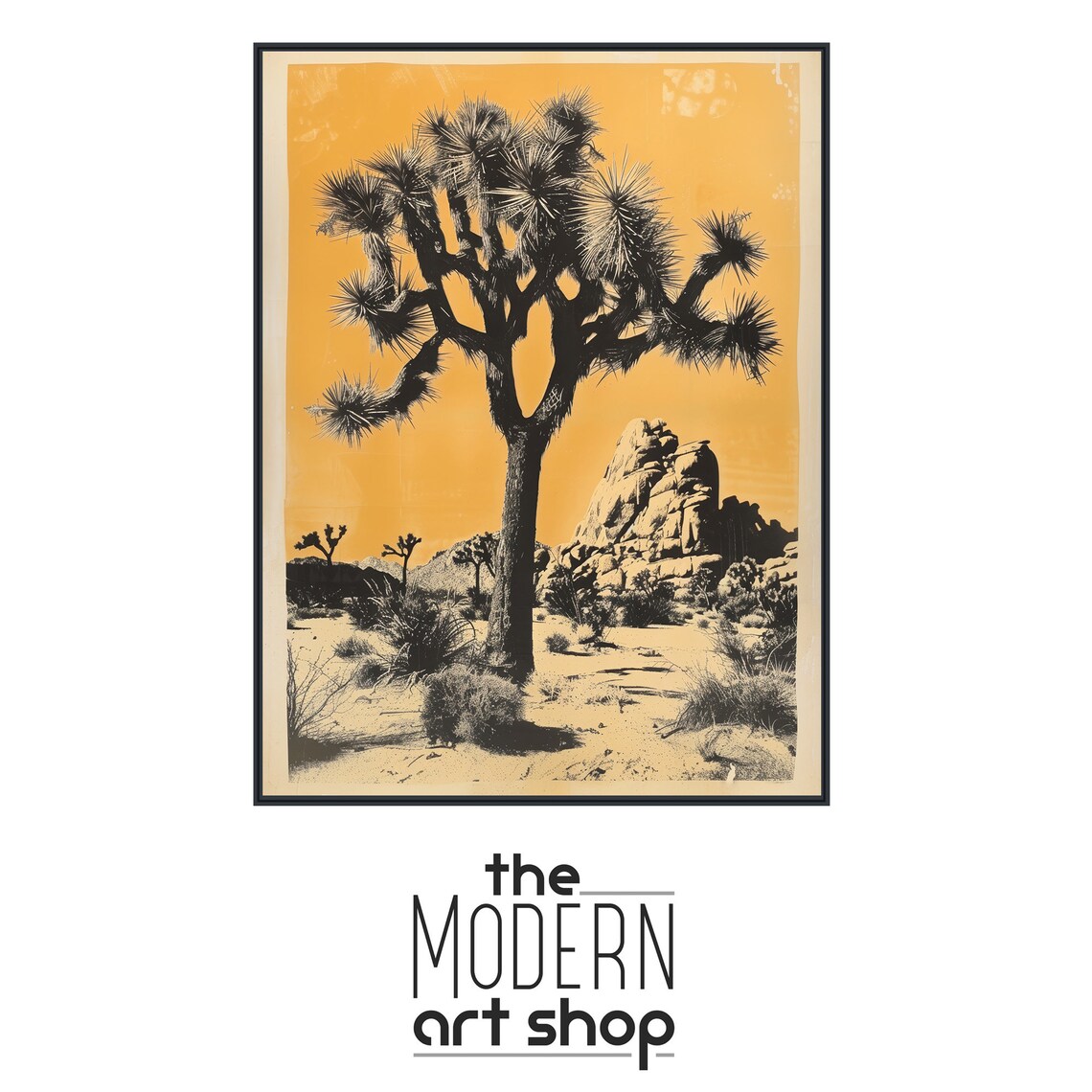 Joshua Tree Vintage Retro Mid-Century Modern Poster Print - Image 4