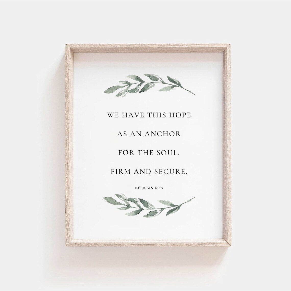 We Have This Hope as an Anchor Hebrews 6:19 Scripture Poster - Image 2