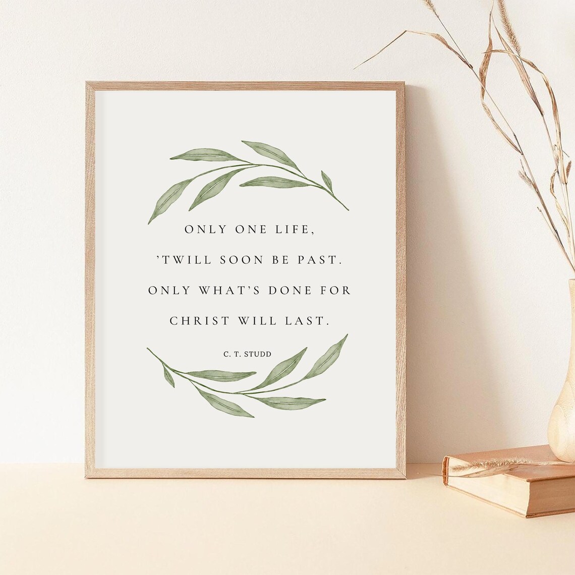 Only One Life Quote, Biblical Wall Art Print - Image 2
