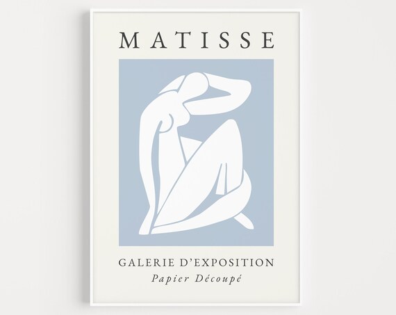 Matisse Blue Nude Papier Découpé Galerie Exhibition Art Poster