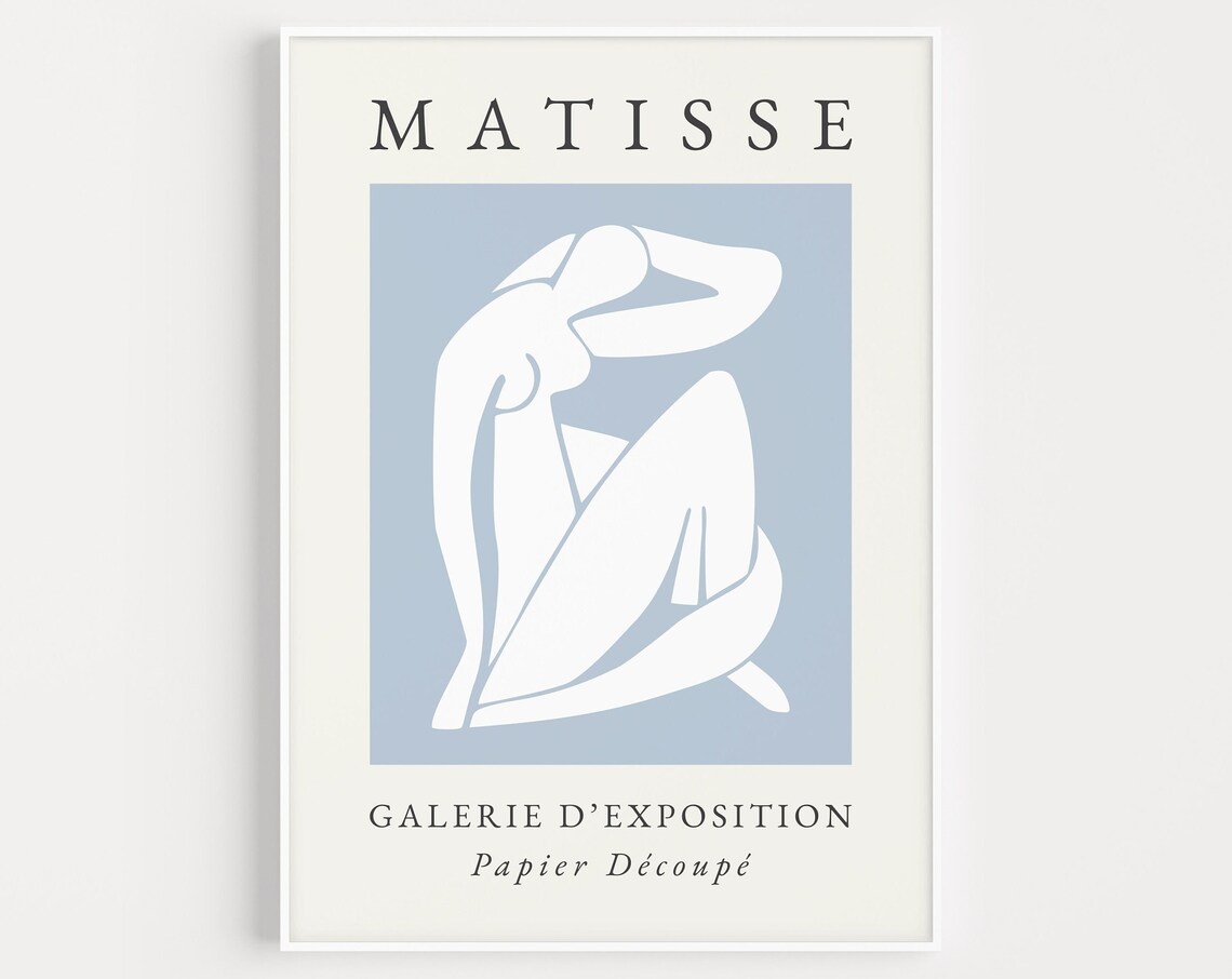 Matisse Blue Nude Papier Découpé Galerie Exhibition Art Poster
