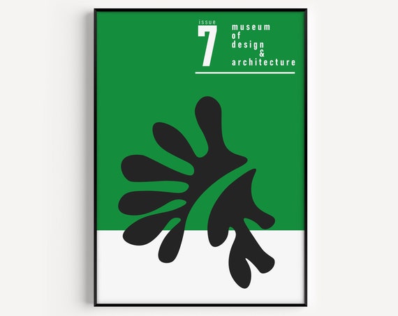 Wall Art Print Architecture Print Green Print Green Wall Art Green Poster Minimalist Print Scandinavian Modern Wall Art