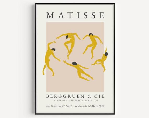 Matisse Dancing Print, Boho Wall Art