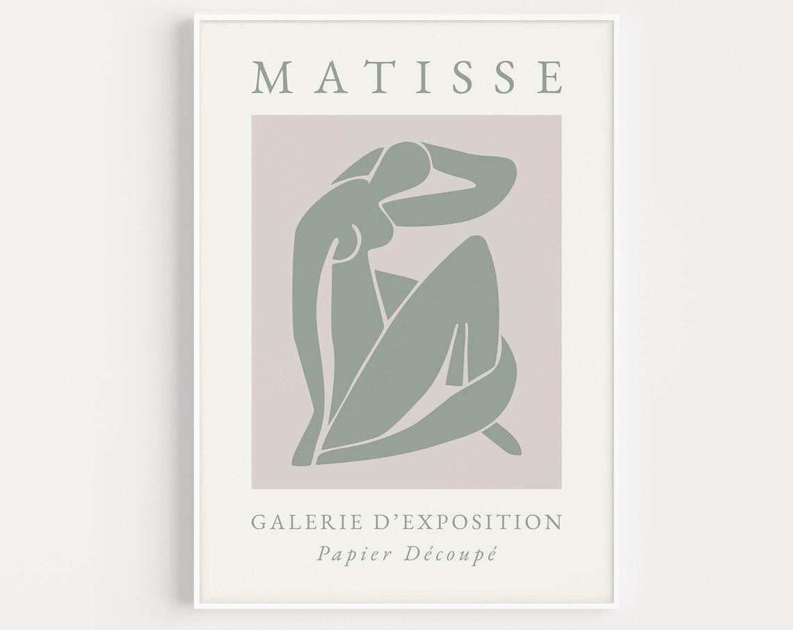 Wall Art Print Matisse Print Body Print Womans Body Print Nude Wall Art Henri Matisse Boho Boho Wall Art Matisse