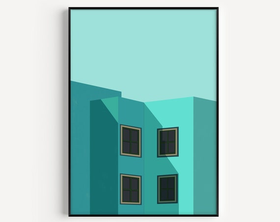 Wall Art Architecture Poster House Print Art Instant Architecture Wall Art Print Modern Print
