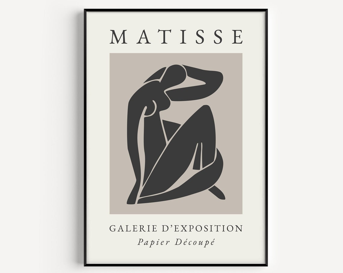Wall Art Print Matisse Print Body Print Womans Body Print Nude Wall Art Henri Matisse Boho Boho Wall Art Matisse