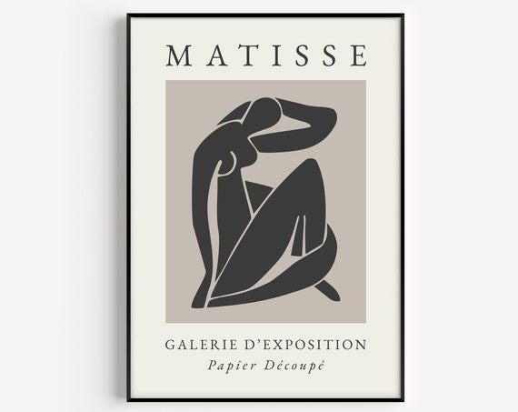 Wall Art Print Matisse Print Body Print Womans Body Print Nude Wall Art Henri Matisse Boho Boho Wall Art Matisse