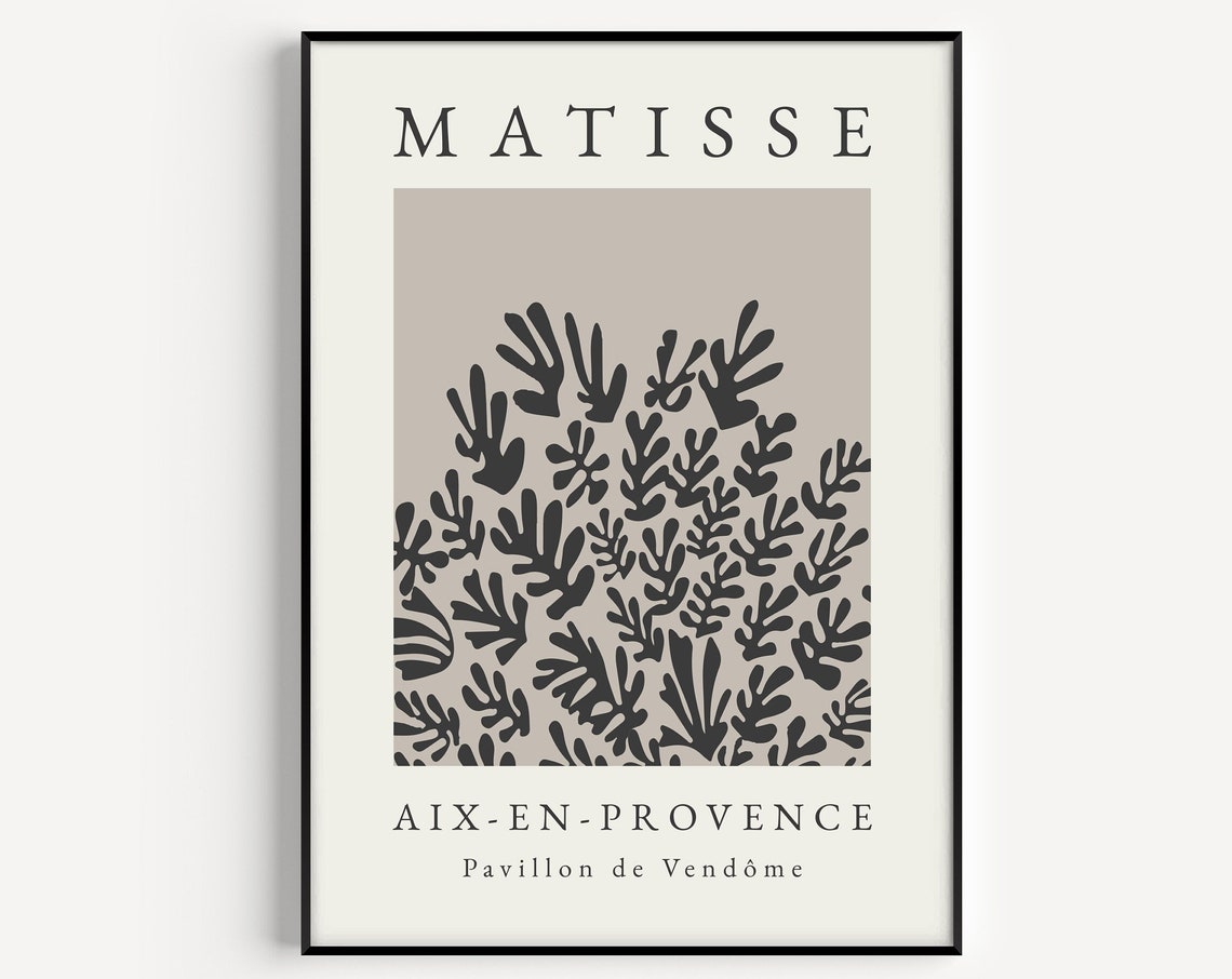 Wall Art Boho Wall Art Print Matisse Print Henri Matisse Print Boho Wall Art Abstract Print Matisse Wall Art