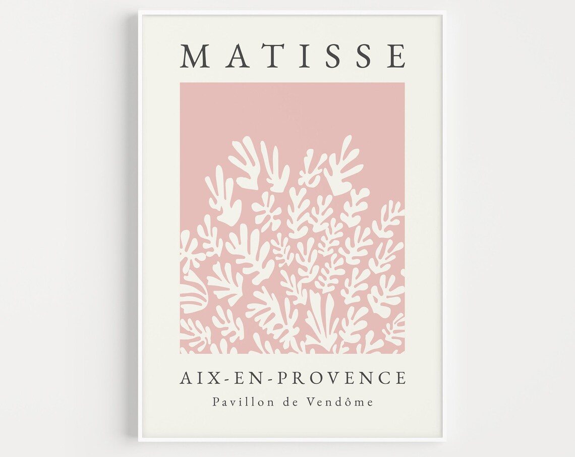 Henri Matisse Pink Art Print, Modern Wall Art