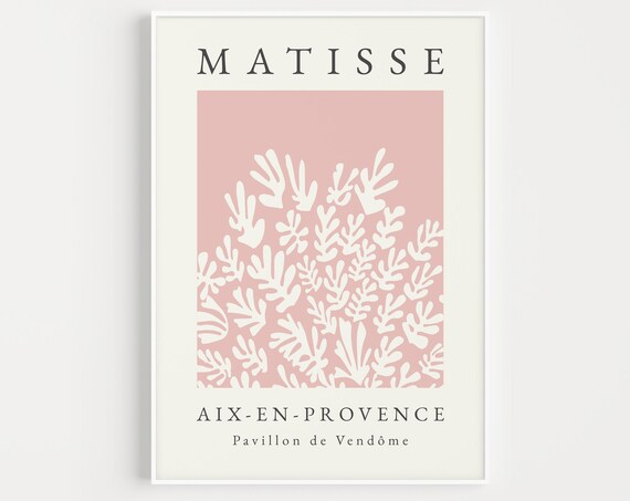Henri Matisse Pink Art Print, Modern Wall Art