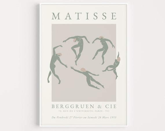 Matisse Boho Wall Art Print, Dancing Print
