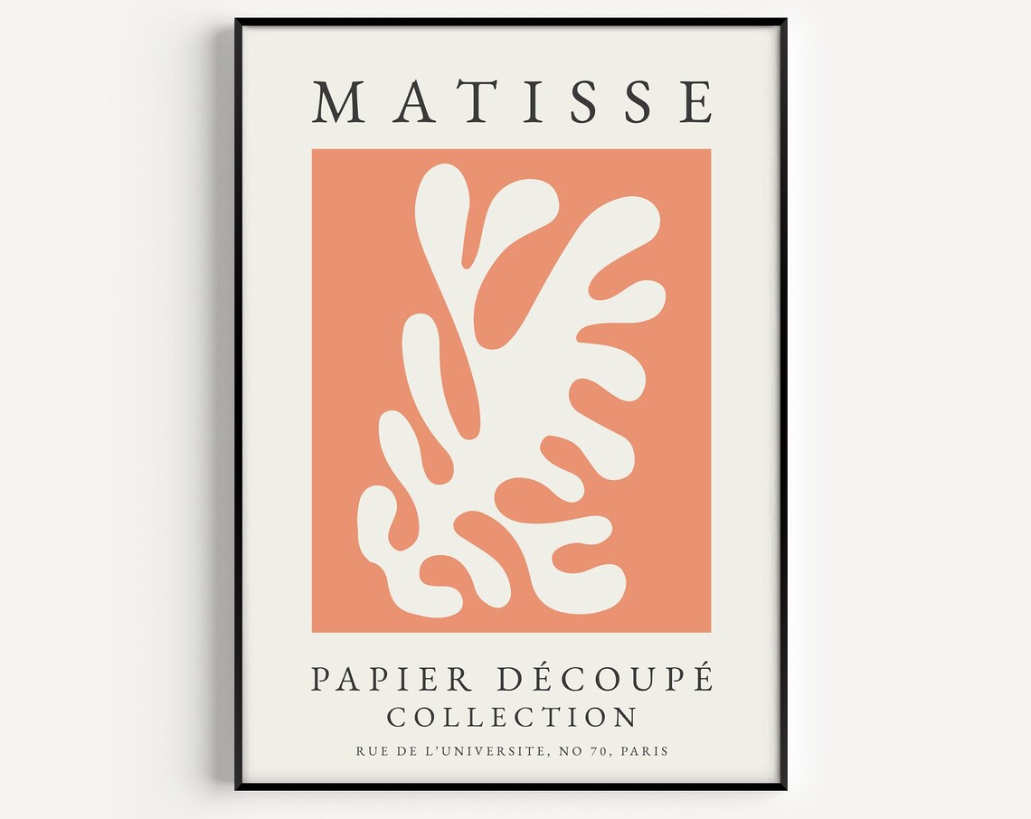 Matisse Print Boho Wall Art Orange Henri Matisse Orange Wall Art Prints Boho Print Wall Art Print Instant Matisse