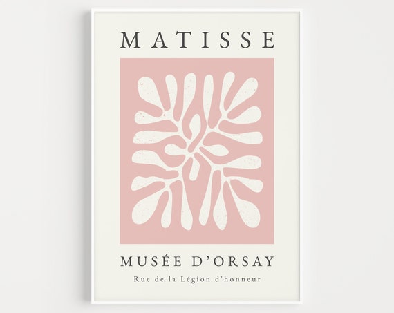 Matisse Print Pink Wall Art Henri Matisse Prints Pink Print Wall Art Print Instant Matisse Boho Minimalist Print