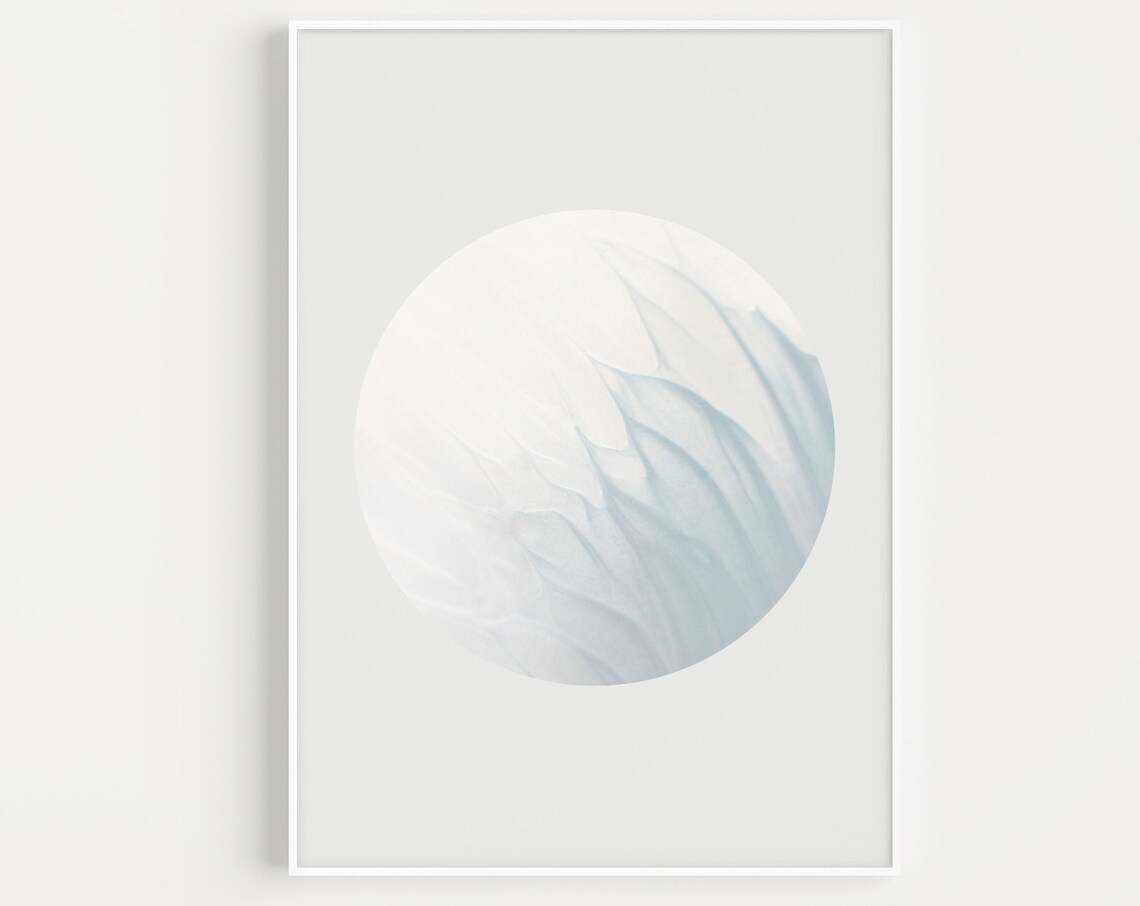 Blue Print Art Wall Art Print Circle Wall Art Blue Blue Art Print Prints Scandinavian Blue Wall Art