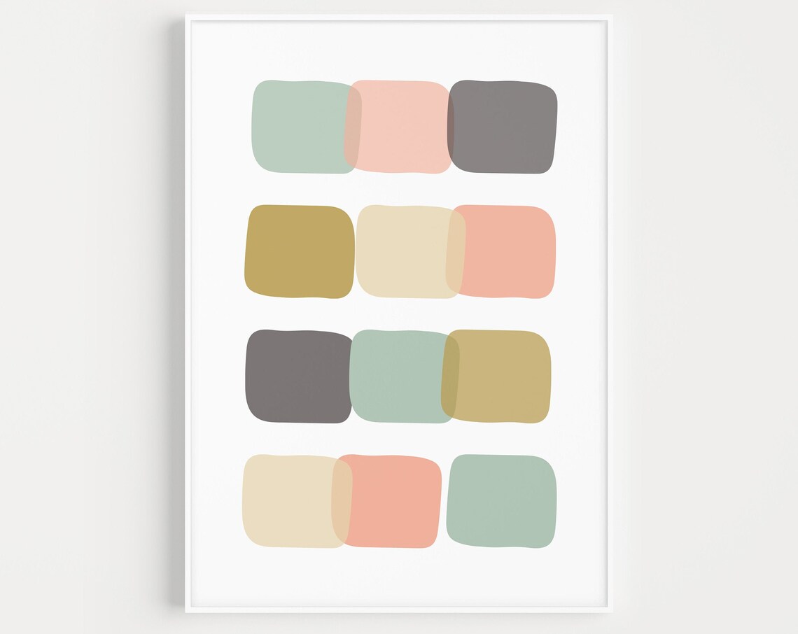 Minimalist Scandinavian Wall Art Print, Modern Decor