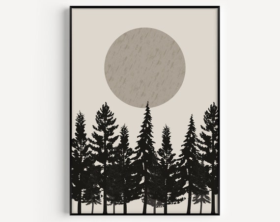 Tree Print Tree Wall Art Tree Wall Art Wall Art Print Wall Art Minimalist Print Scandinavian Print