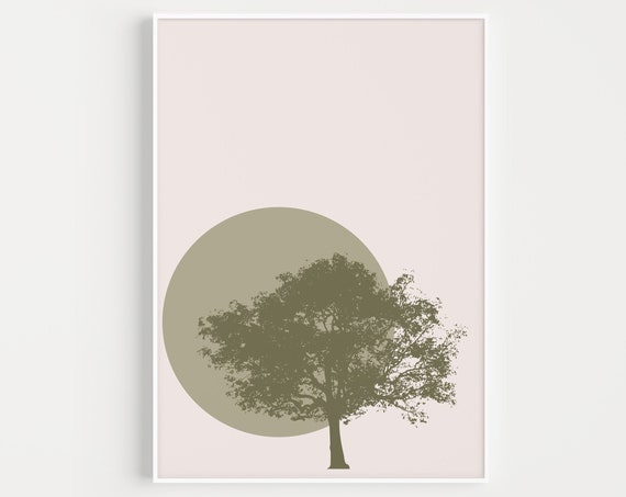 Tree Print Wall Art Print Neutral Print Beige Print Tree Wall Art Beige Wall Art Wall Art Wall Art Minimalist Print