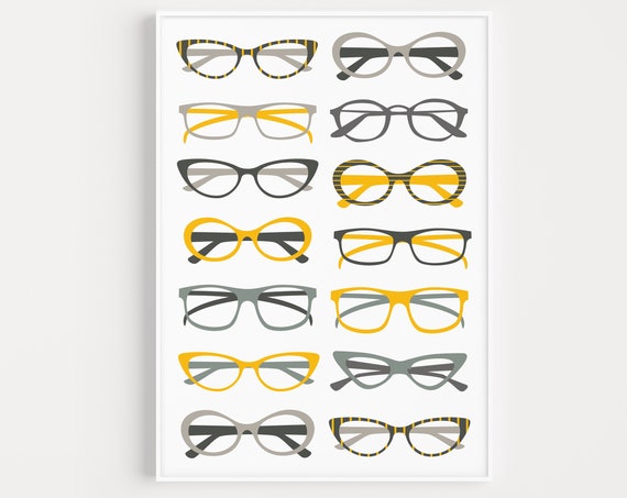 Glasses Minimalist Art Print