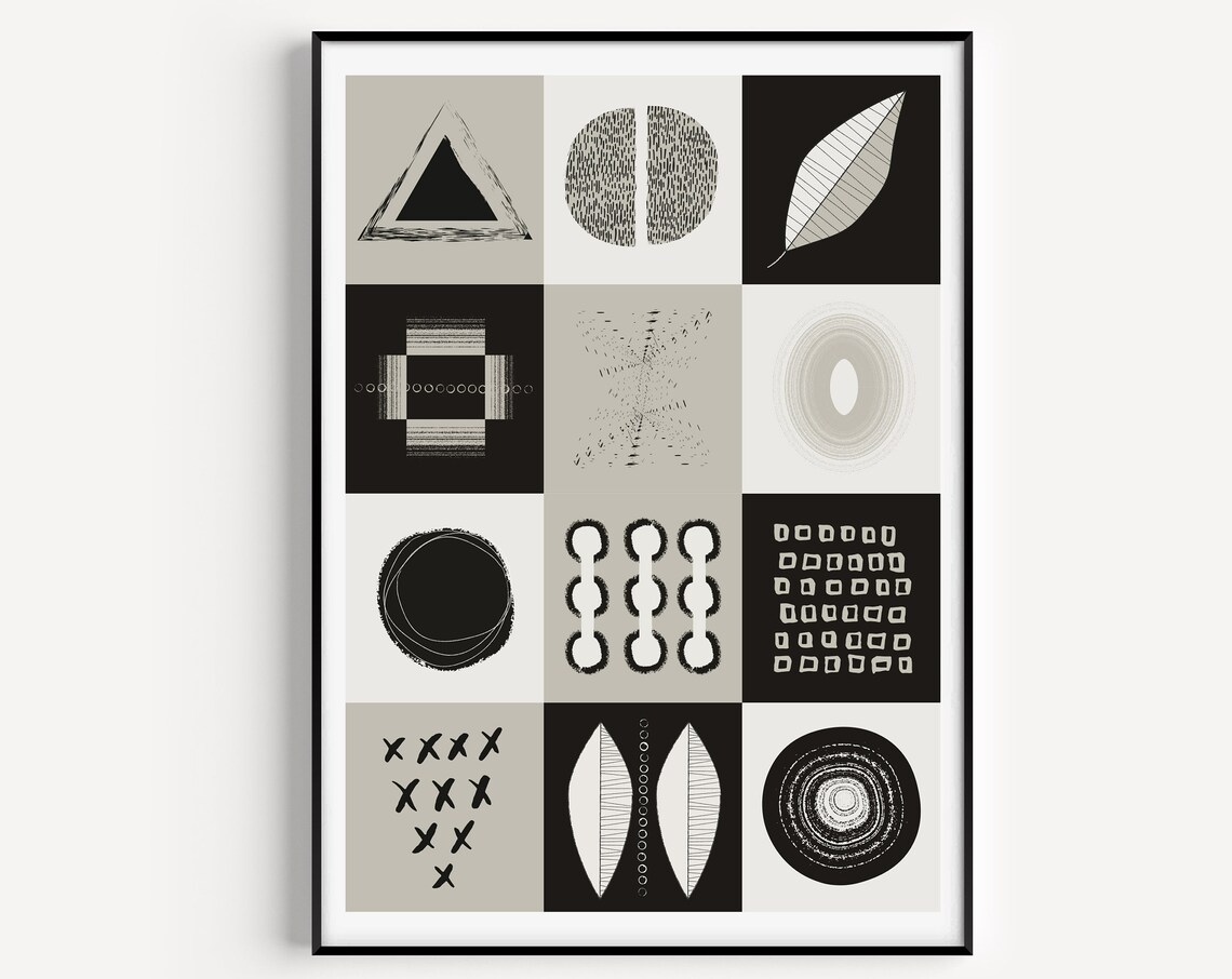 Black And White Prints, Minimalist Wall Art Print