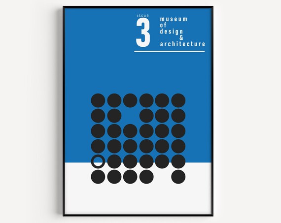 Blue Print Design Print Instant Blue Wall Art Wall Art Design Art Print Wall Art Minimalist Scandinavian Print