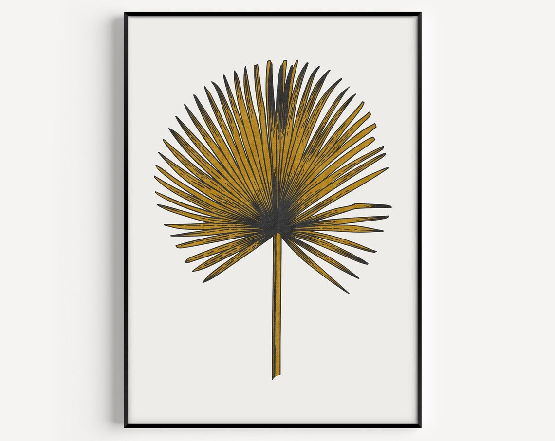Yellow Botanical Art Print, Botanical Wall Art