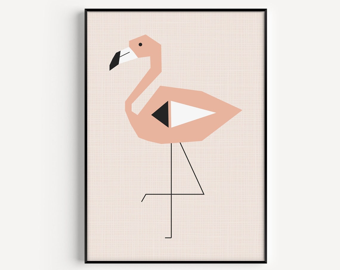 Flamingo Print Flamingo Art Print Flamingo Flamingo Pink Wall Art Art Print Pink Wall Art Flamingo Art Instant
