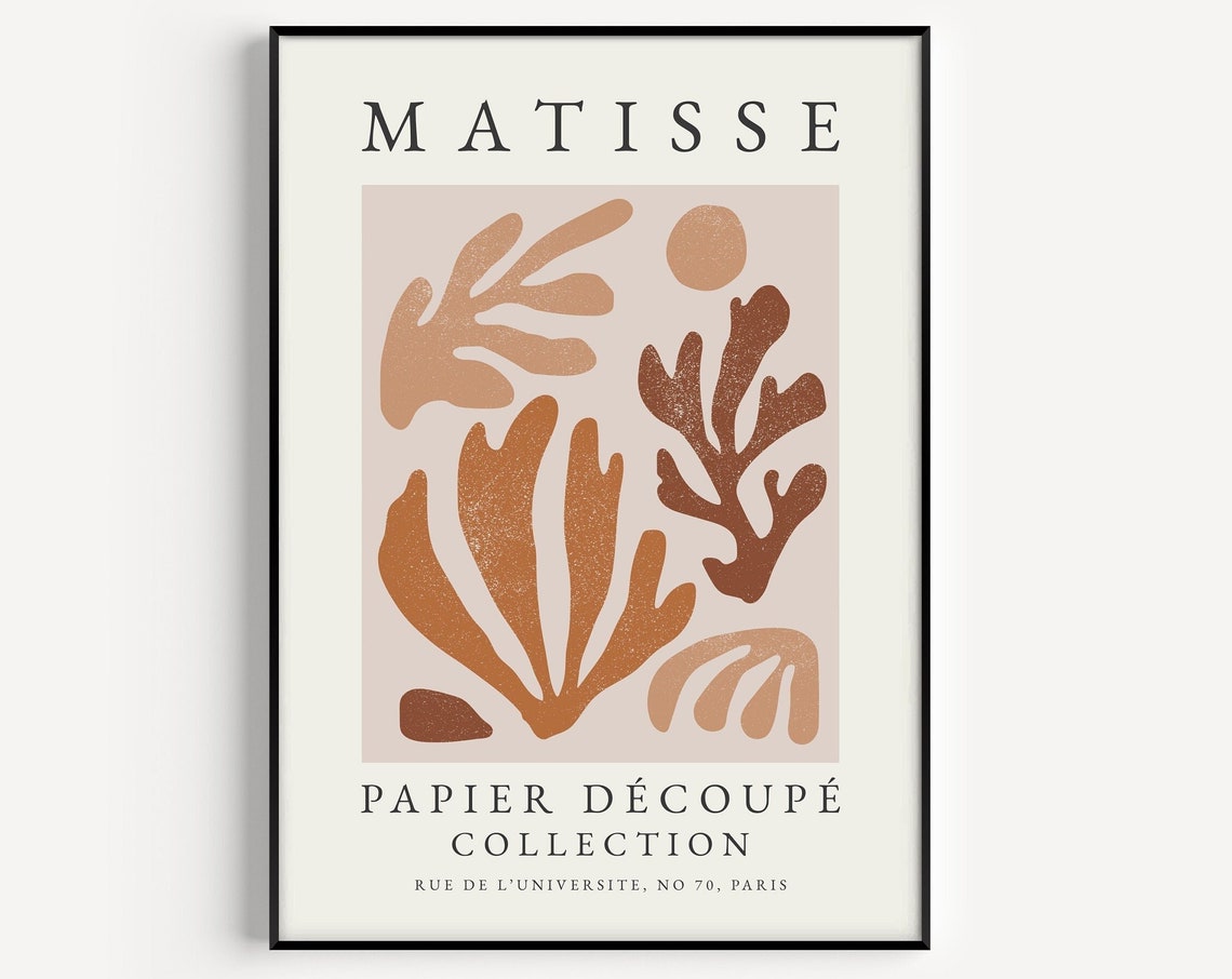 Matisse Print Neutral Print Boho Wall Art Henri Matisse Boho Henri Matisse Print Neutral Matisse Print Abstract