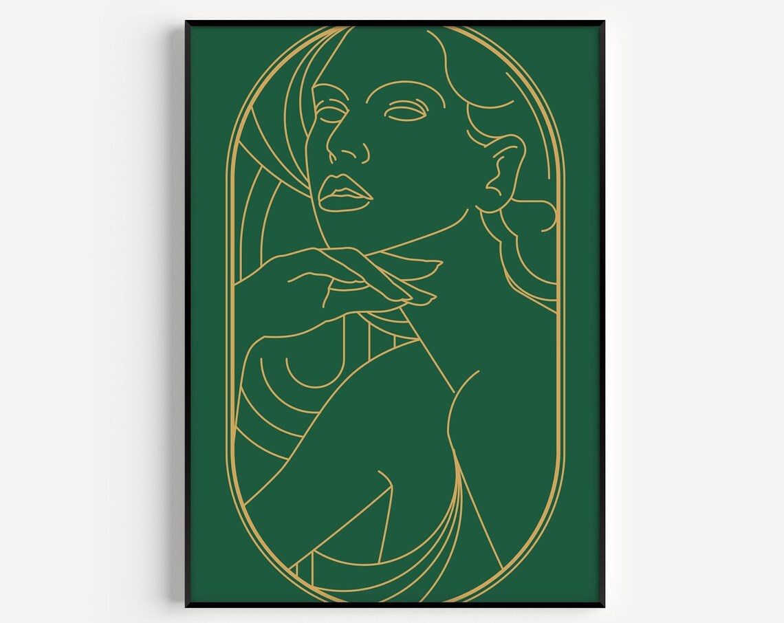 Art Deco Wall Art Print, Vintage Art Deco