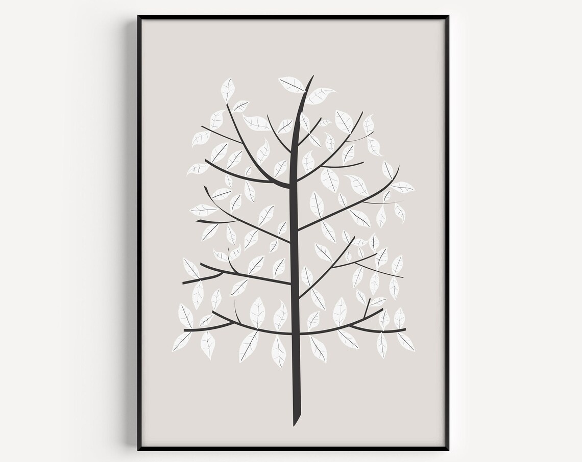 Tree Wall Art Print, Scandinavian Tree Print