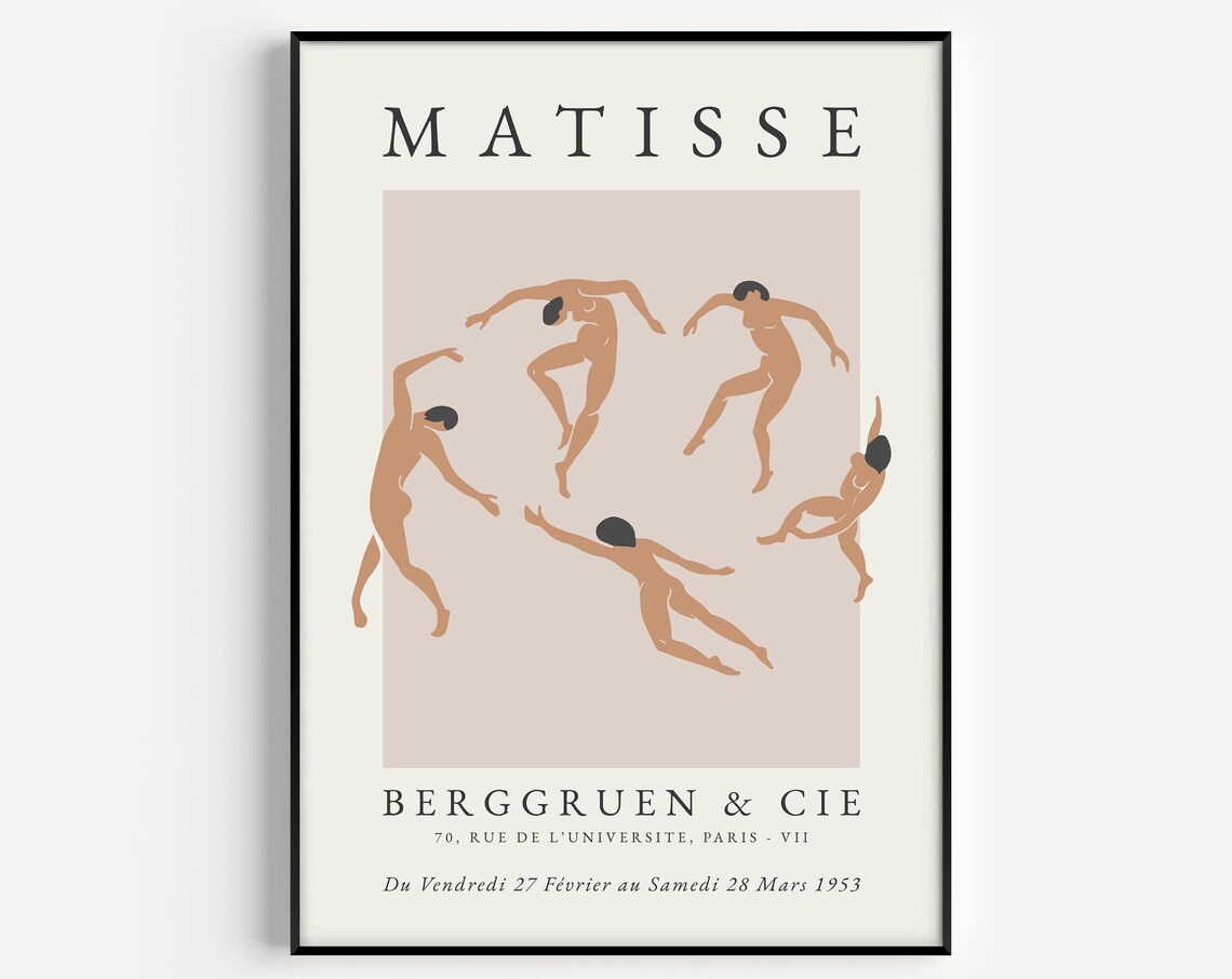Matisse Dance Figures Berggruen 1953 Paris Exhibition Poster