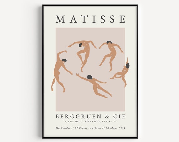 Boho Neutral Print Wall Art Print Matisse Wall Art Prints Henri Matisse Print Dancing Print Instant Matisse Print