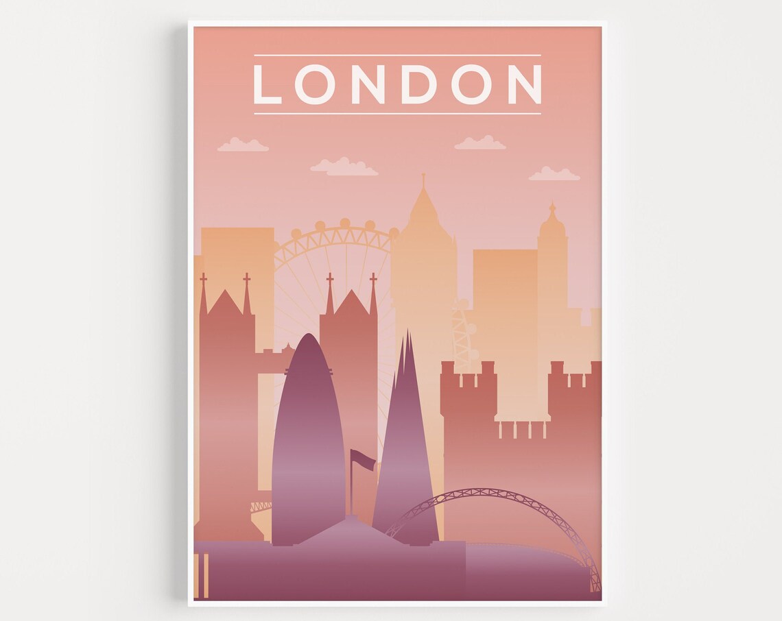 London Poster Print, Travel Poster