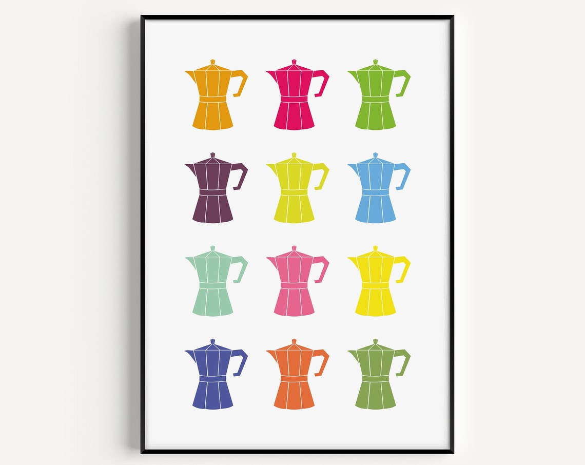 Coffee Art Print, Kitchen Wall Art