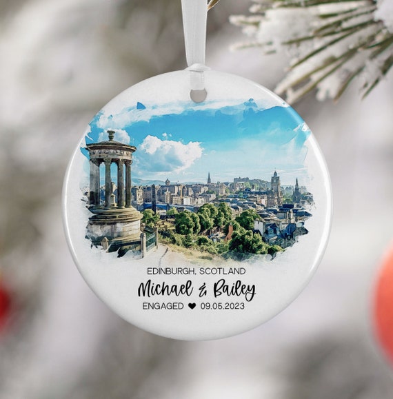 Edinburgh Scotland Watercolor Travel Souvenir Art Print
