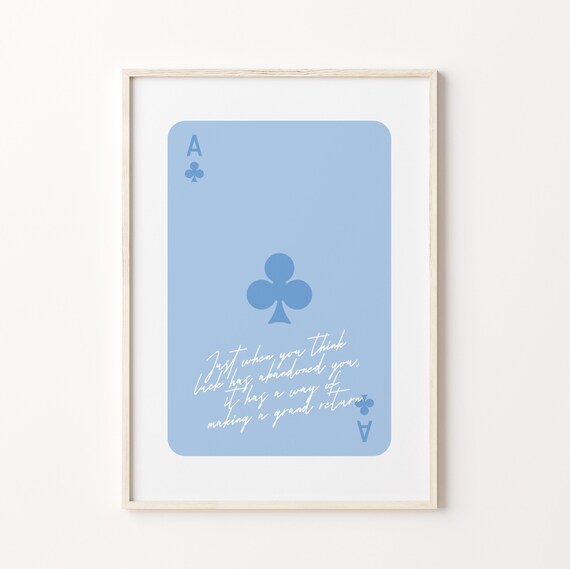Coastal Cowgirl Lucky Girl Syndrome Ace Card Poster
