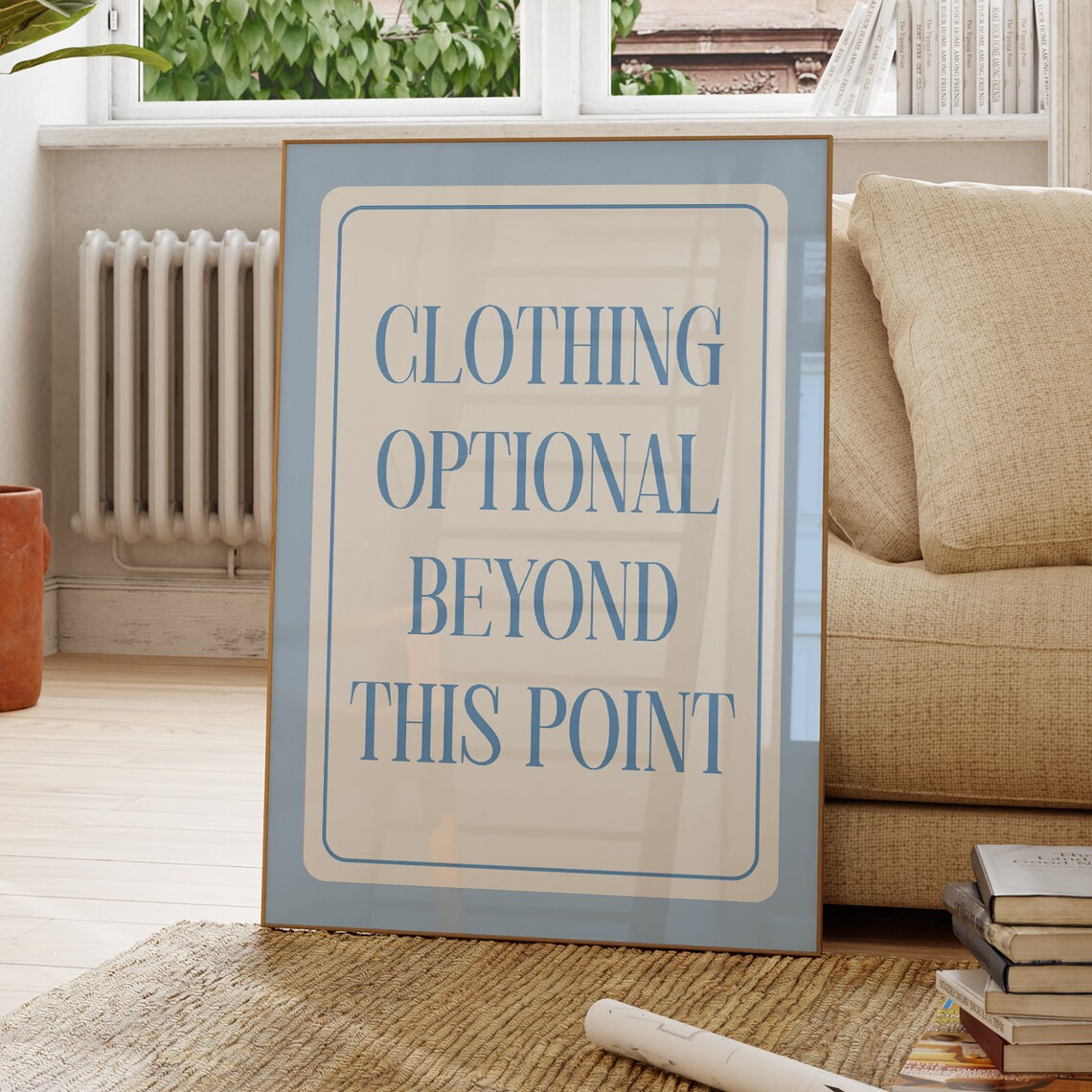 Funny Bathroom Prints, Coastal Preppy Wall Art - Image 2