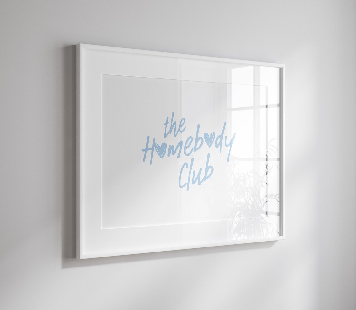 Homebody Club Coastal Apartment Decor Poster