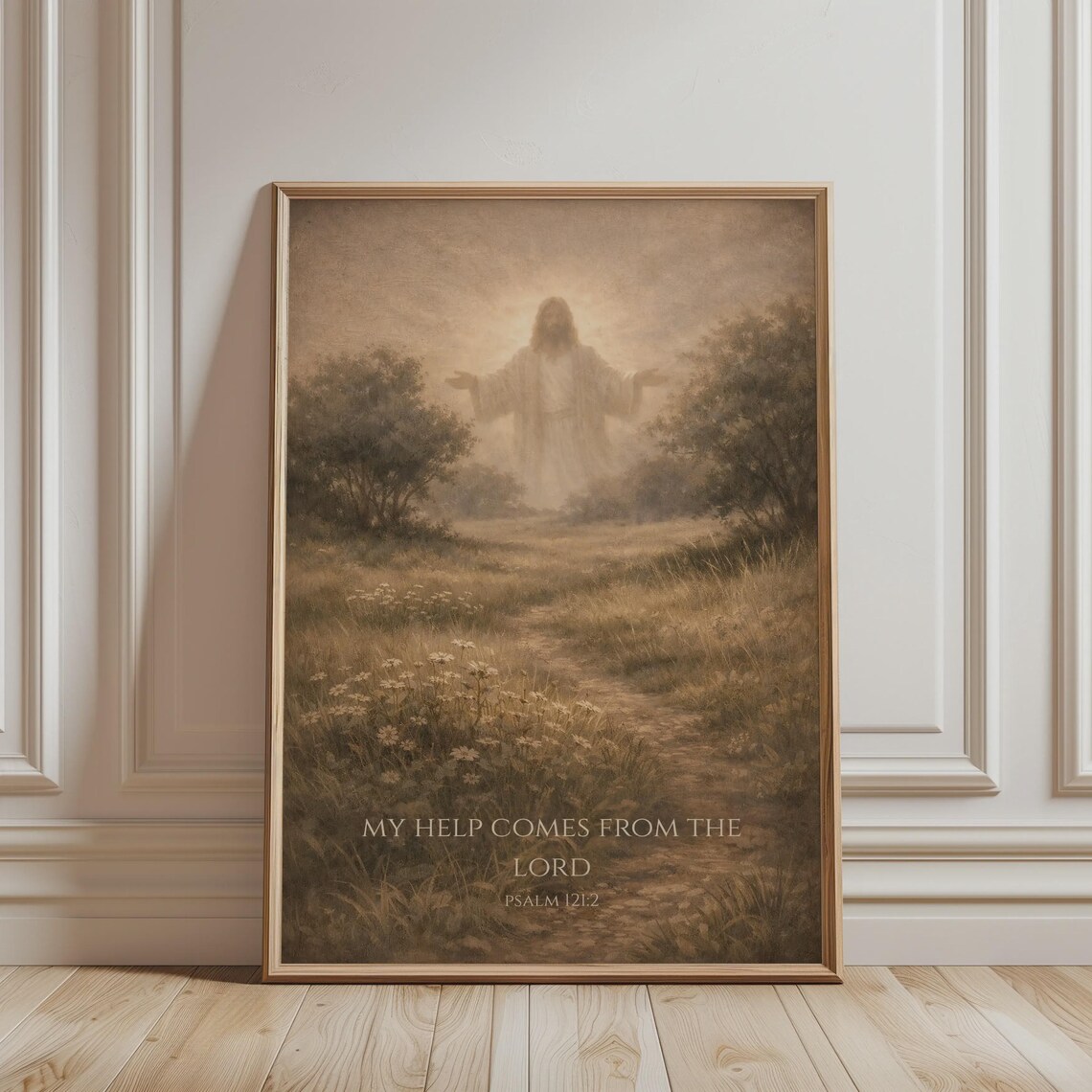 Psalm 1212 My Help Comes From The Lord, Vintage Poster