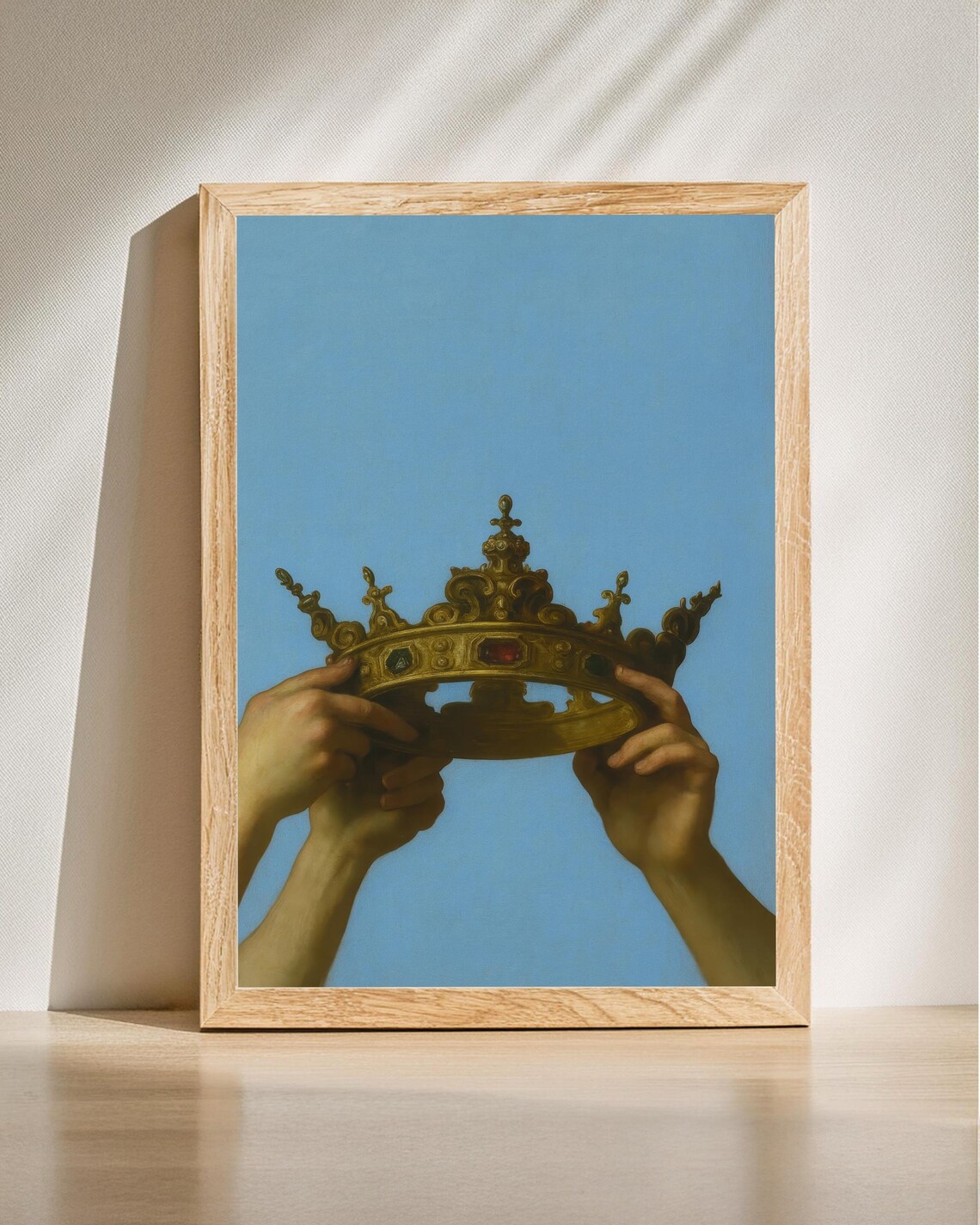 Crown Wall Art Motivational Poster Human Connection Print Empowerment Artwork Success And Strength Inspirational