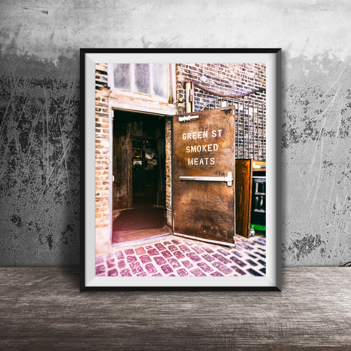 Green Street Smoked Meats, Chicago Travel Poster