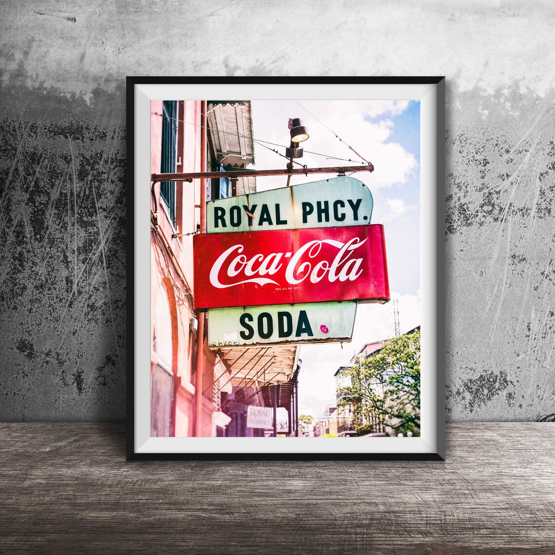 New Orleans French Quarter Royal Pharmacy Art Print