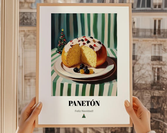 Panetn Christmas Peruvian Food Art Print