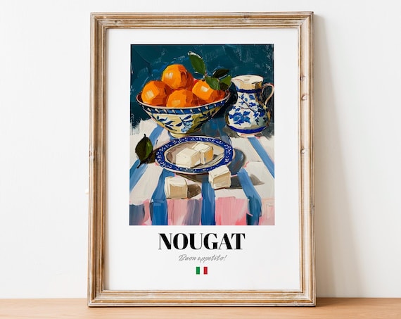 Nougat Wall Decor Italian Candy Art For Sweet Treat Enthusiasts