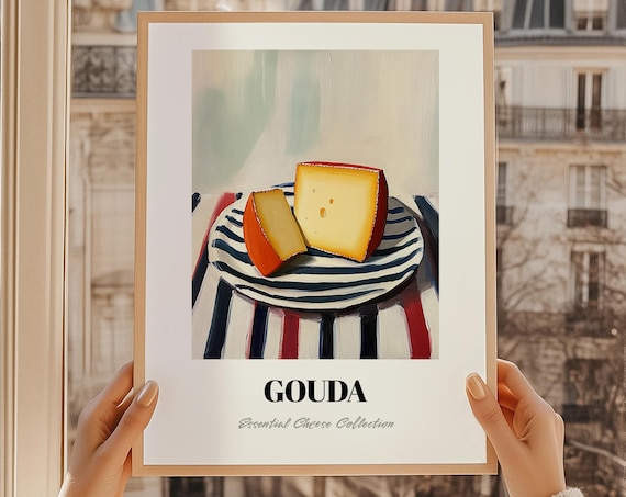Gouda Wedge Essential Cheese Collection Kitchen Still Life Print
