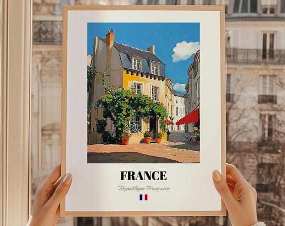 France Rpublique Franaise Wall Art Oil Painting Reproduction Print French Friend Gift Entryway Decor