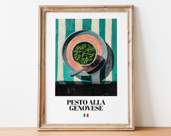 Pesto Alla Genovese Italian Basil Sauce Bowl Still Life Poster