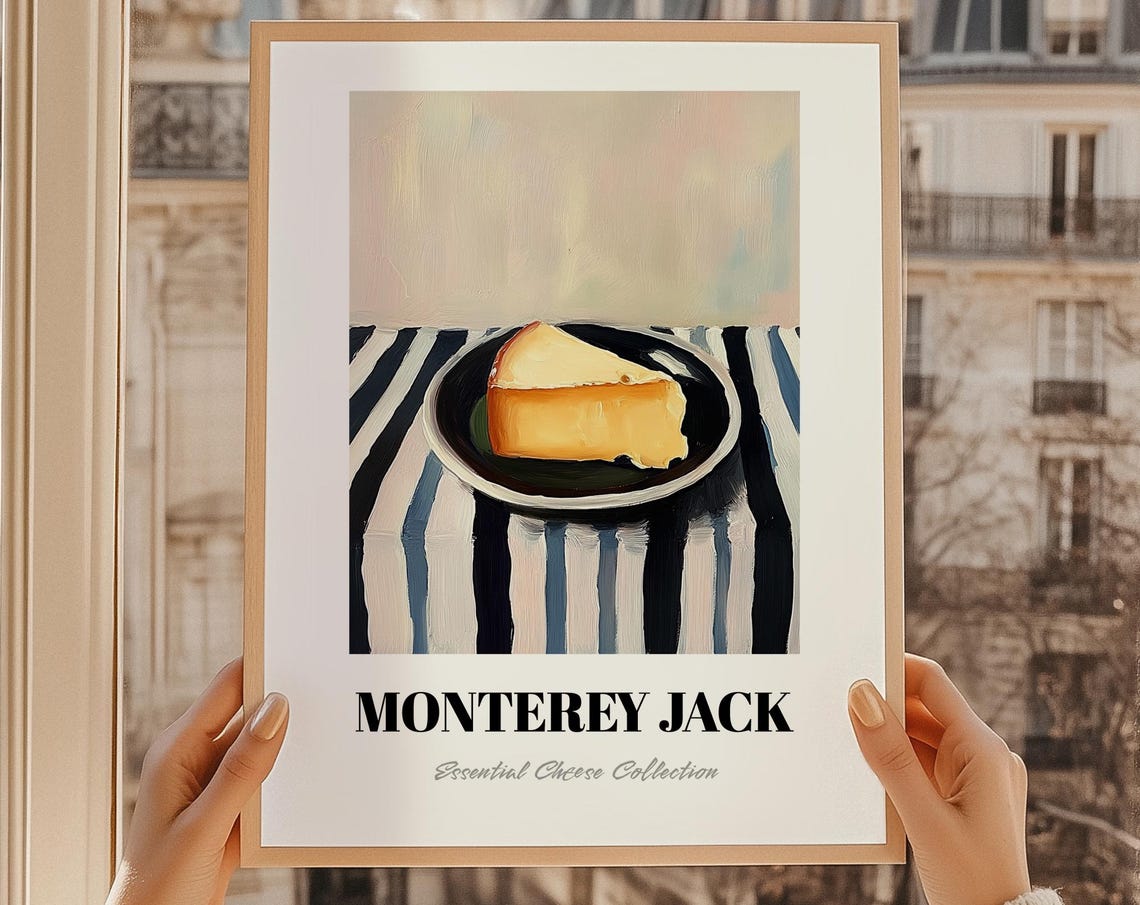 Monterey Jack Essential Cheese Collection Kitchen Still Life Print