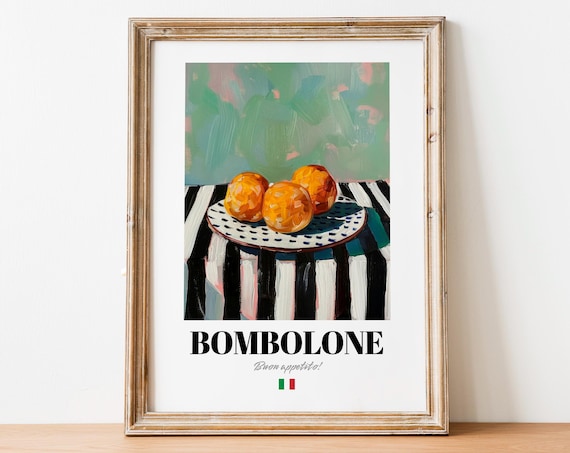 Bombolone Wall Art Sweet Treat Decor For Italian Doughnut Lovers